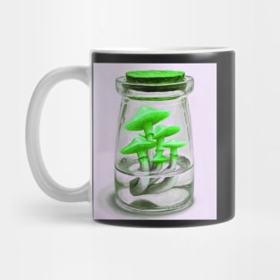 Green Magic mushrooms - psychedelic Mug